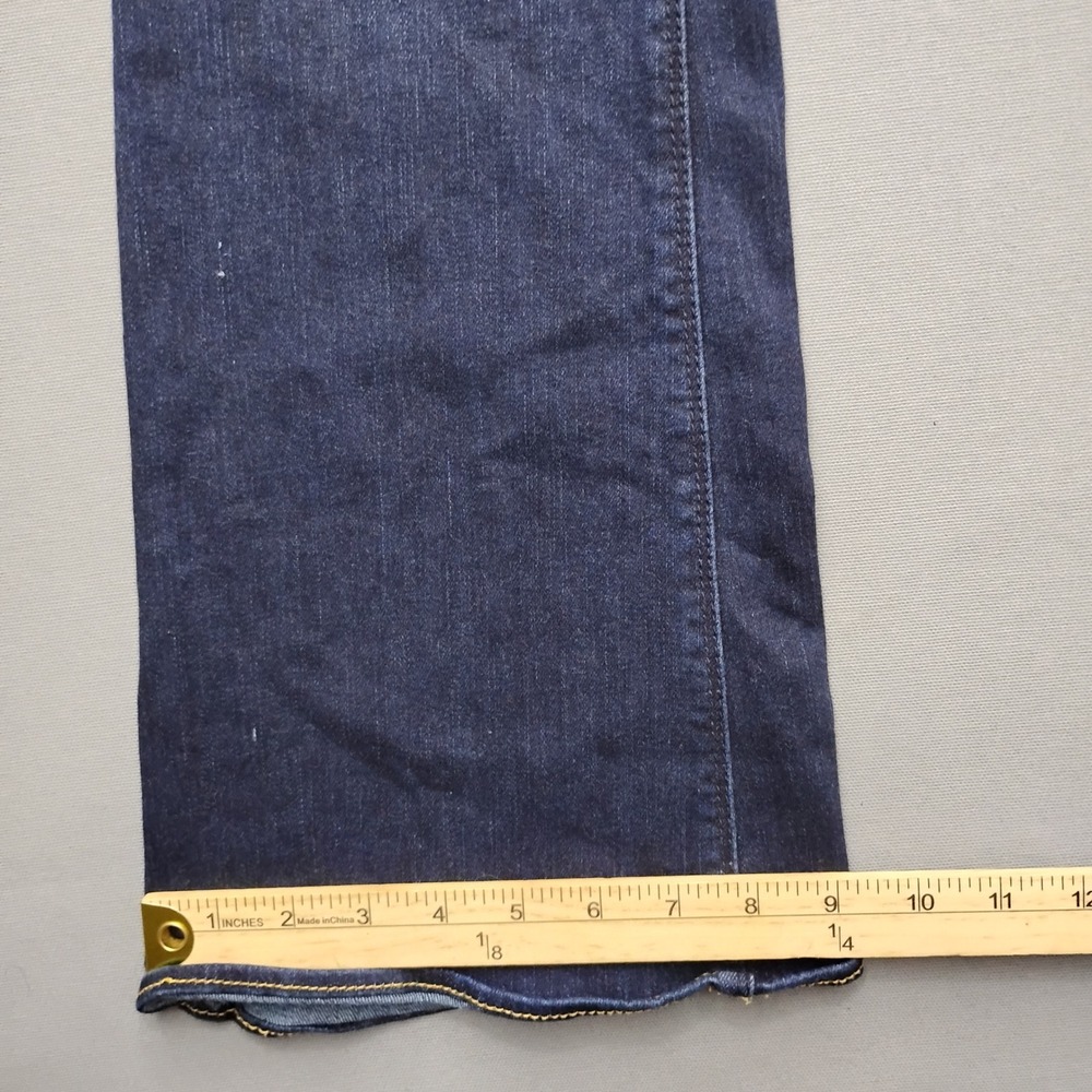 American Eagle Super Stretch Artist Jeans Dark Wash Flare Leg Womens 10 - Picture 4 of 8